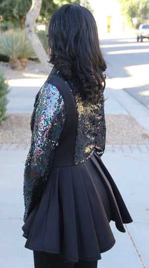 Little Sparkle Peplum Modish Blazer – ModishHer Boutique