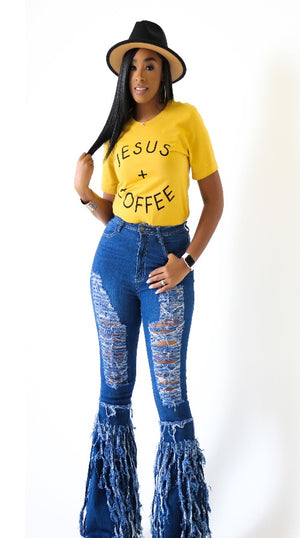 Jesus + Coffee Modish Top